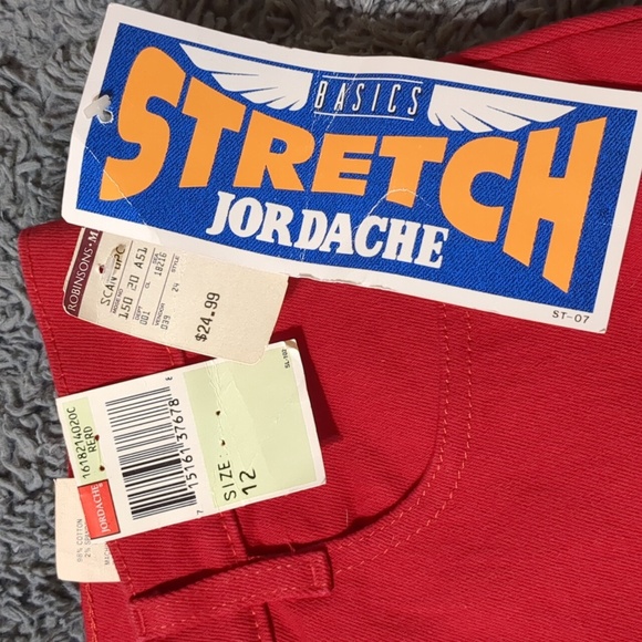 Vintage Red Jordache Mom High Waist Women's Jeans Size 12 NWT - Picture 9 of 11